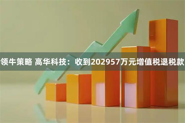 领牛策略 高华科技：收到202957万元增值税退税款