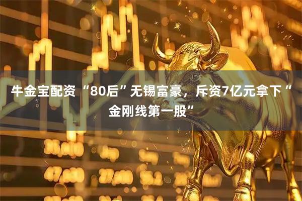 牛金宝配资 “80后”无锡富豪，斥资7亿元拿下“金刚线第一股”